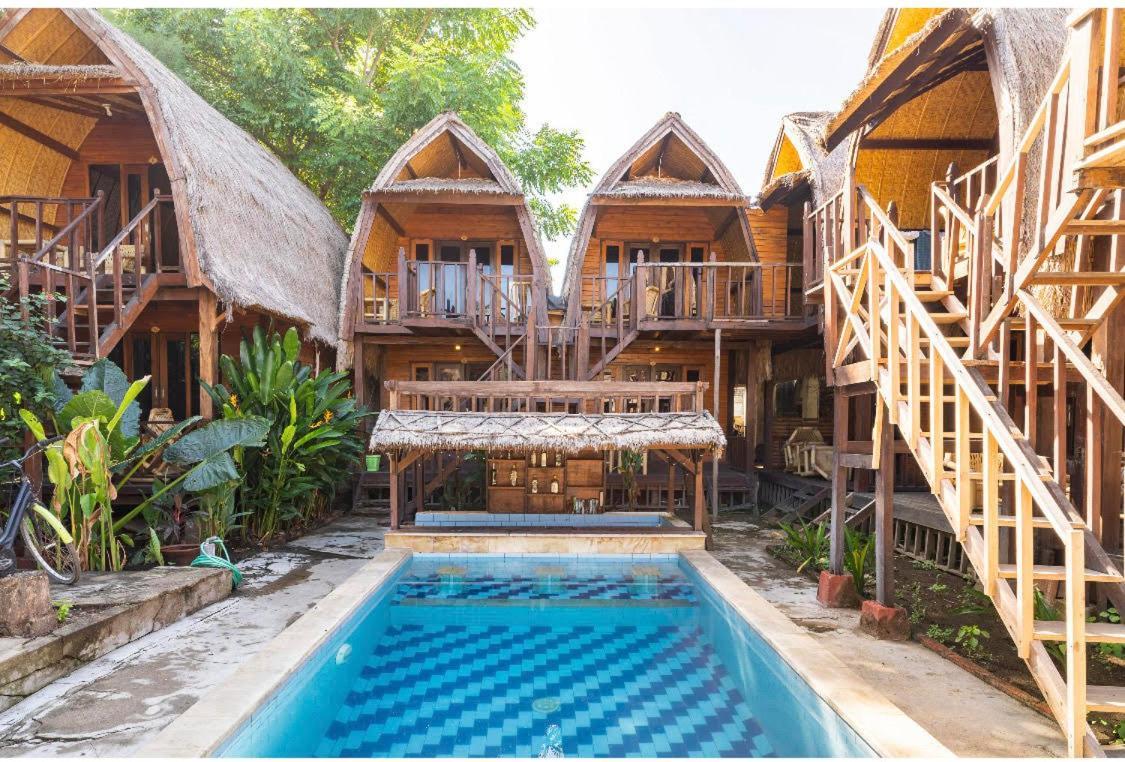 Deep House Bungalows Gili Trawangan Exterior foto